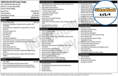 2025 Kia K4 GT-Line Turbo