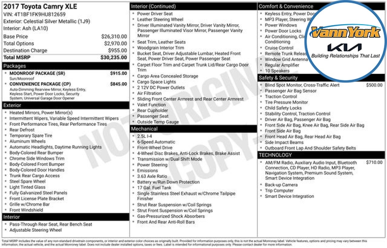 2017 Toyota Camry XLE