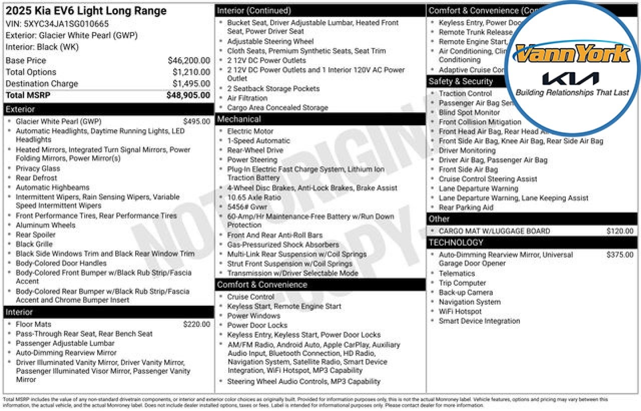 2025 Kia EV6 Light Long Range