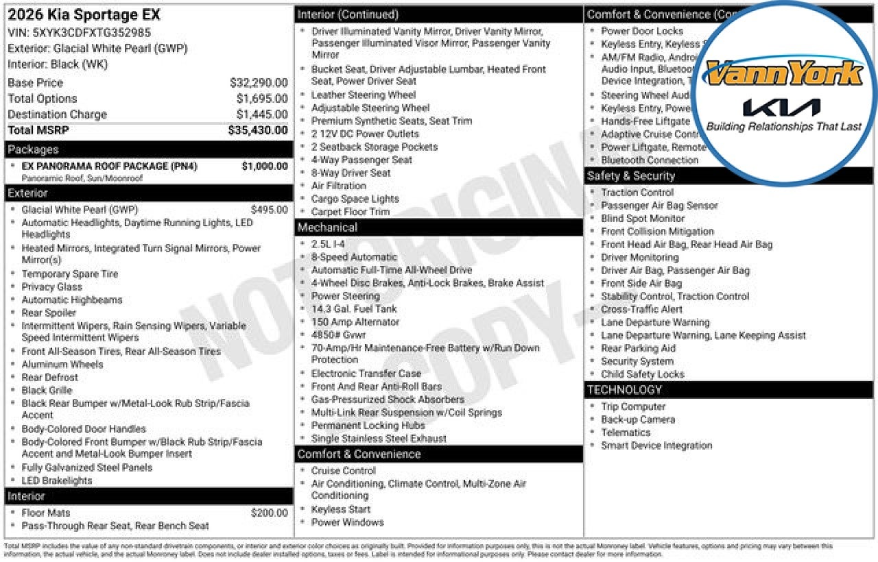 2026 Kia Sportage EX