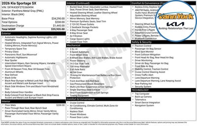 2026 Kia Sportage SX