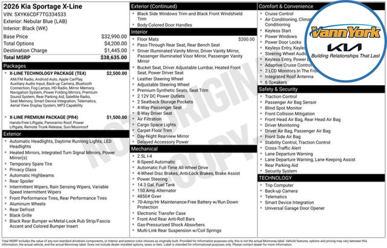 2026 Kia Sportage X-Line