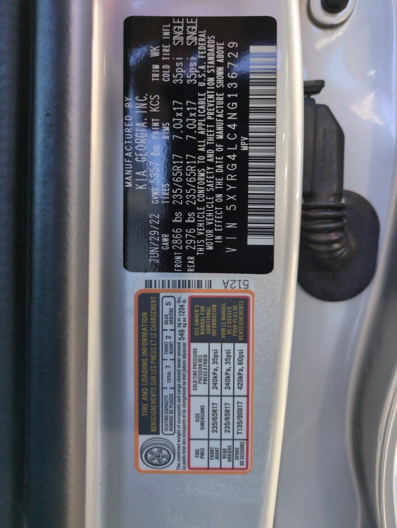 2022 Kia Sorento LX