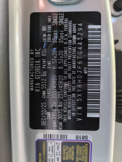 2026 Kia Sorento X-Line EX