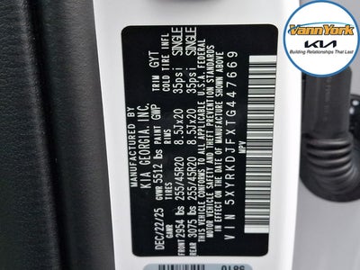 2026 Kia Sorento X-Line SX