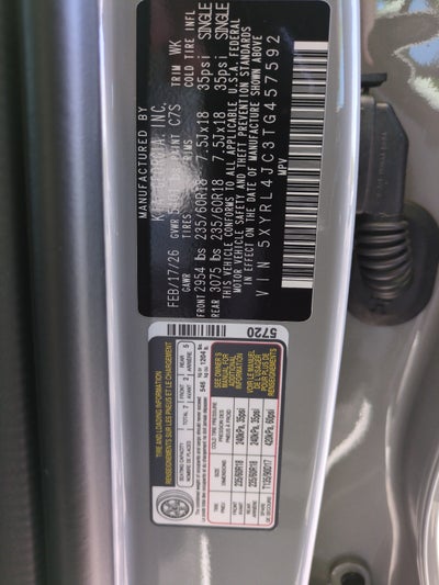 2026 Kia Sorento S