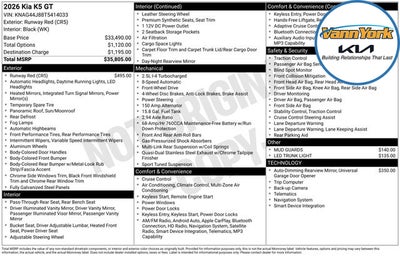2026 Kia K5 GT
