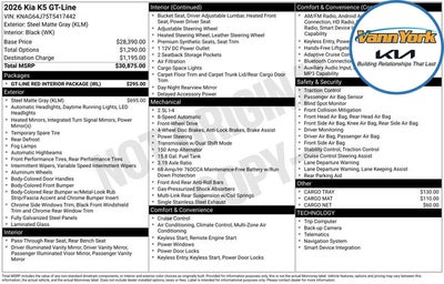 2026 Kia K5 GT-Line