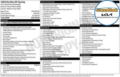 2025 Kia Niro EX Touring
