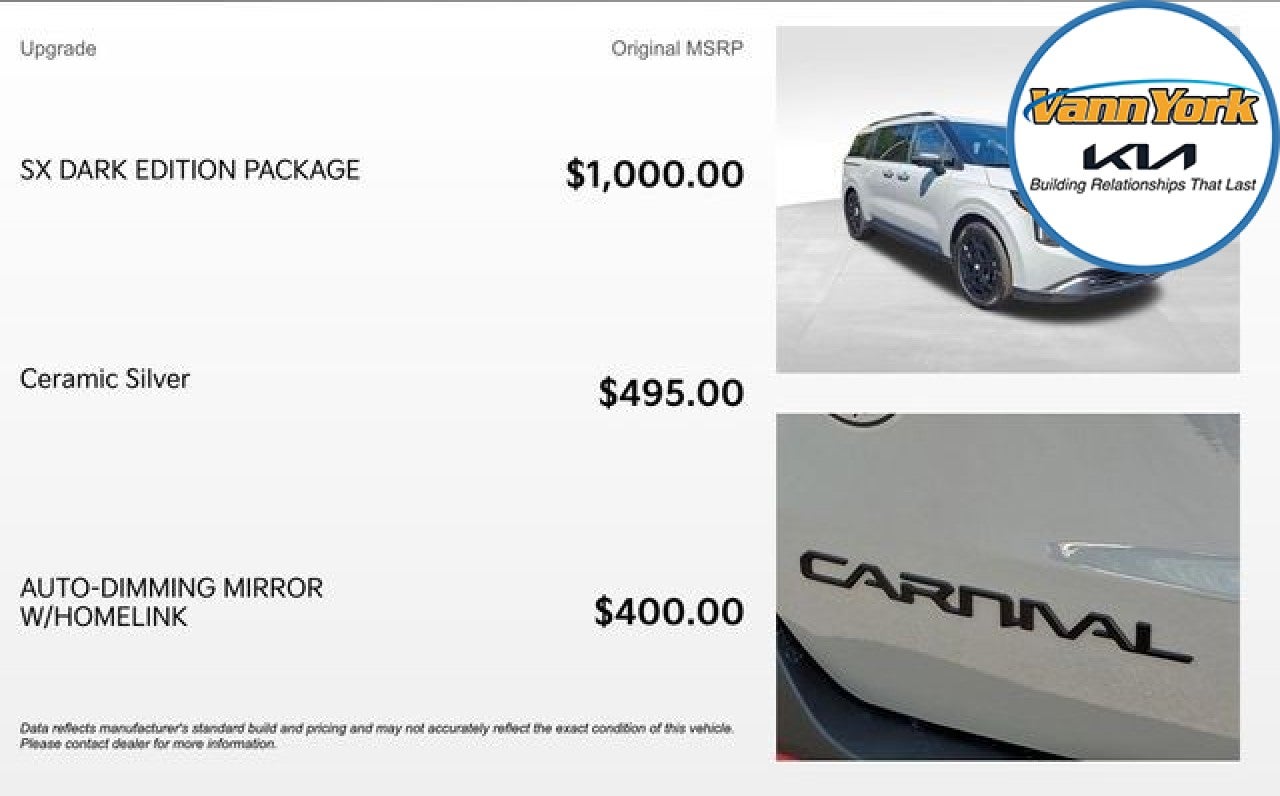 2026 Kia Carnival SX