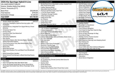 2026 Kia Sportage Hybrid X-Line