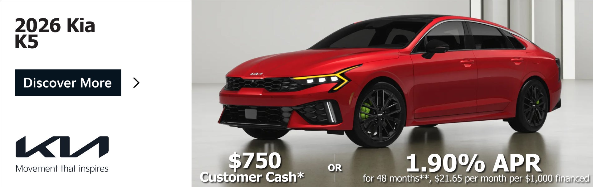 New 2026 Kia K5