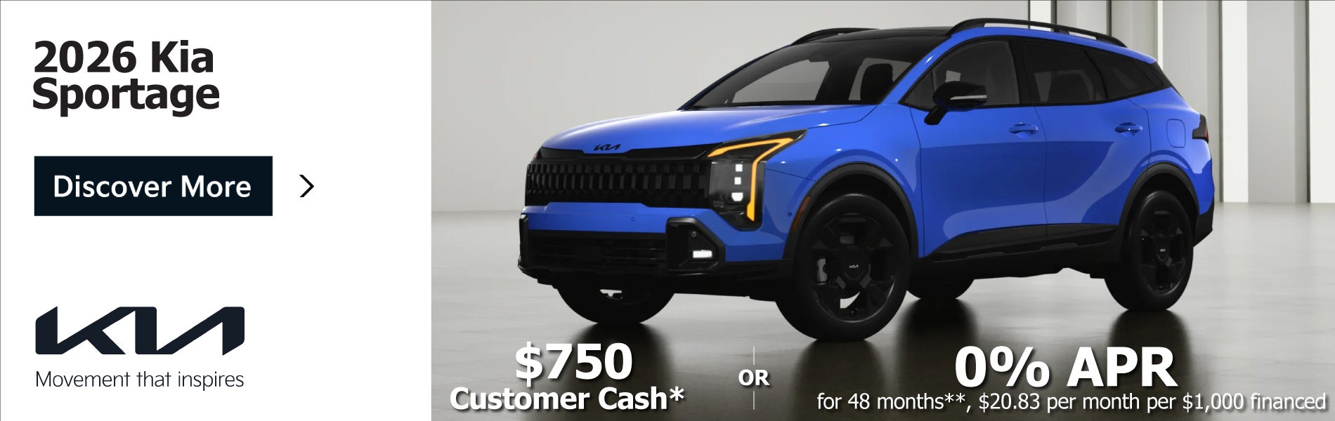 New 2026 Kia Sportage Special